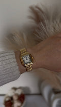 Signature Square Watch | Gold