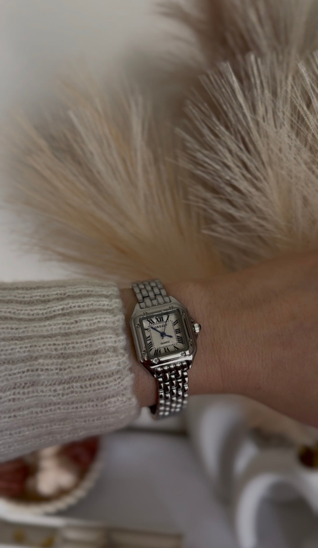 Signature Square Watch | Silver