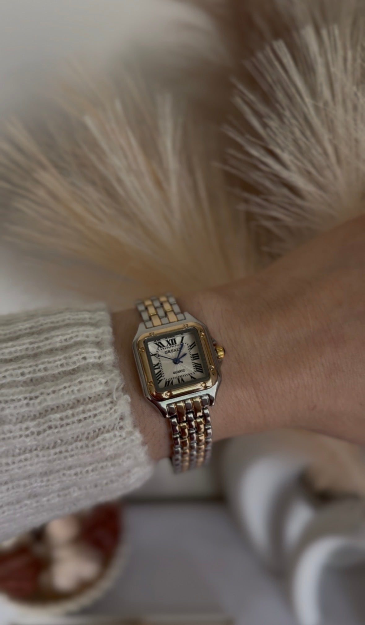 Signature Square Watch | Bicolor