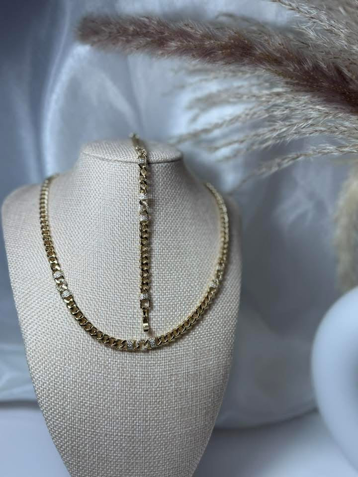 Golden Oval Set 18K